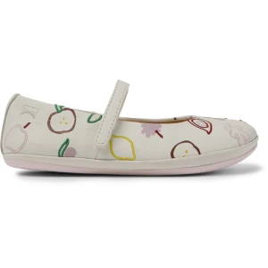 CAMPER Twins - Baleriny dla Dla dziewczynek - Biały, rozmiar 25, Skóra licowa