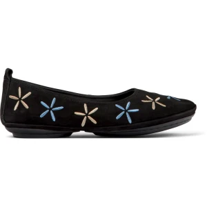 CAMPER Twins - Baleriny dla Kobiety - Czarny, Zamsz