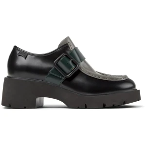 CAMPER Twins - Buty na co dzień dla Kobiety - Czarny,Szary,Zielony, rozmiar 36, Skóra licowa