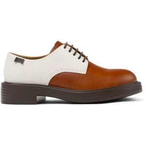 CAMPER Twins - Eleganckie buty dla Kobiety - Brązowy,Biały,Beżowy, rozmiar 35, Skóra licowa