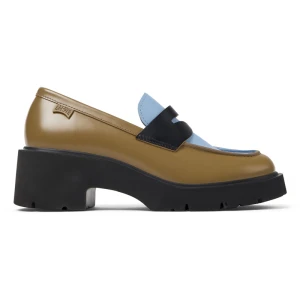 CAMPER Twins - Eleganckie buty dla Kobiety - Brązowy,Niebieski,Biały, rozmiar 36, Skóra licowa