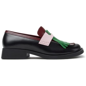 CAMPER Twins - Eleganckie buty dla Kobiety - Czarny, Kasztanowy, Różowy, Skóra licowa