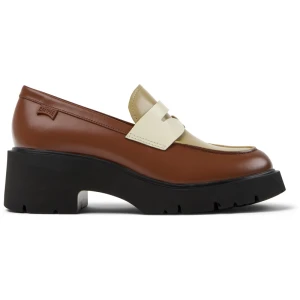 CAMPER Twins - Eleganckie buty dla Kobiety - Czerwony,Beżowy,Biały, rozmiar 39, Skóra licowa