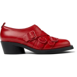 CAMPER Twins - Eleganckie buty dla Kobiety - Czerwony, rozmiar 35, Skóra licowa