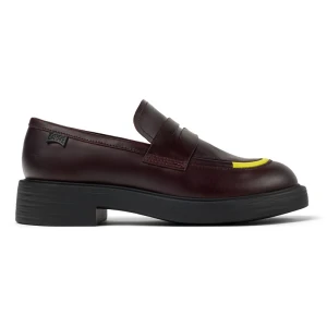 CAMPER Twins - Eleganckie buty dla Kobiety - Kasztanowy, rozmiar 35, Skóra licowa