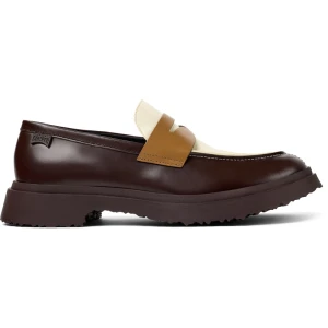 CAMPER Twins - Eleganckie buty dla Mężczyźni - Brązowy,Biały, rozmiar 39, Skóra licowa