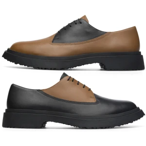 CAMPER Twins - Eleganckie buty dla Mężczyźni - Brązowy,Czarny, rozmiar 39, Skóra licowa