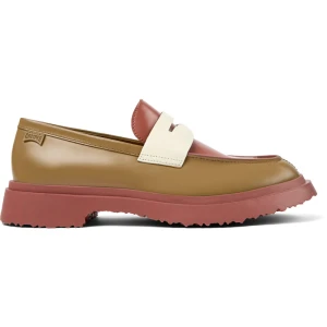 CAMPER Twins - Eleganckie buty dla Mężczyźni - Brązowy,Czerwony,Biały, rozmiar 39, Skóra licowa
