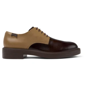 CAMPER Twins - Eleganckie buty dla Mężczyźni - Brązowy,Fiolet,Pomarańczowy, rozmiar 39, Skóra licowa