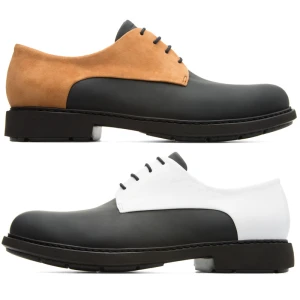 CAMPER Twins - Eleganckie buty dla Mężczyźni - Czarny,Niebieski,Biały, rozmiar 39, Skóra licowa