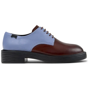 CAMPER Twins - Na płaskim obcasie dla Kobiety - Brązowy,Niebieski,Czarny, rozmiar 35, Skóra licowa