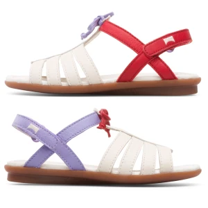CAMPER Twins - Sandały dla - Beżowy, Fiolet, Czerwony, Skóra licowa