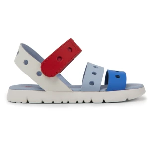 CAMPER Twins - Sandały dla Dla dziewczynek - Niebieski,Biały,Czerwony, rozmiar 25, Skóra licowa