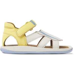 CAMPER Twins - Sandały dla Firstwalkers - Biały,Niebieski,Żółty, rozmiar 21, Skóra licowa