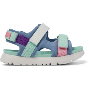 CAMPER Twins - Sandały dla Firstwalkers - Niebieski,Różowy,Fiolet, rozmiar 21, Tkanina