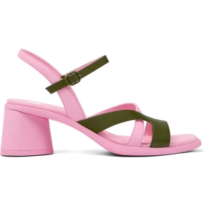 CAMPER Twins - Sandały dla Kobiety - Różowy,Zielony, rozmiar 36, Skóra licowa