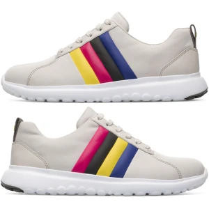 CAMPER Twins - Trampki dla Kobiety - Beżowy, rozmiar 35, Tkanina/Skóra licowa