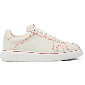 CAMPER Twins - Na płaskim obcasie dla Kobiety - Biały, rozmiar 35, Skóra licowa