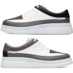 CAMPER Twins - Trampki dla Kobiety - Biały,Szary,Czarny, rozmiar 35, Skóra licowa