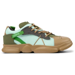 CAMPER Twins - Trampki dla Kobiety - Brązowy,Zielony,Niebieski, rozmiar 36, Skóra licowa/Tkanina