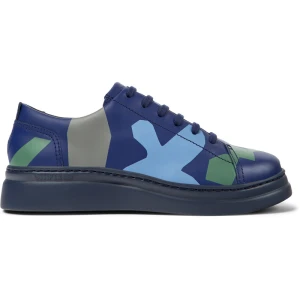 CAMPER Twins - Trampki dla Kobiety - Niebieski,Zielony,Szary, rozmiar 35, Skóra licowa