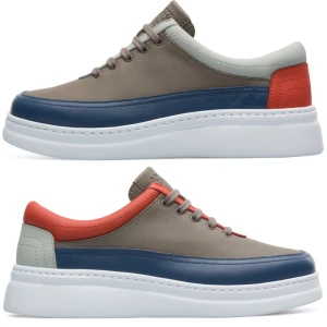 CAMPER Twins - Trampki dla Kobiety - Zielony,Niebieski,Czerwony, rozmiar 35, Skóra licowa