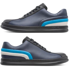 CAMPER Twins - Trampki dla Mężczyźni - Niebieski,Czarny,Beżowy, rozmiar 39, Skóra licowa