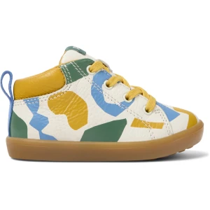 CAMPER Twins - Trzewiki dla Firstwalkers - Biały,Żółty,Niebieski, rozmiar 20, Skóra licowa