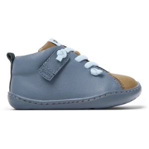 CAMPER Twins - Zapięcie na rzep dla Firstwalkers - Zielony,Szary,Brązowy, rozmiar 21, Skóra licowa