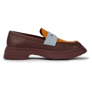 CAMPER Walden - Eleganckie buty dla Kobiety - Kasztanowy, Pomarańczowy, Niebieski, Skóra licowa