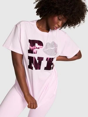 Campus Bawełniany T-shirt Victoria's Secret