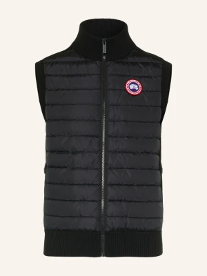Canada Goose Kamizelka Puchowa Hybridge Z Mieszanki Materiałów schwarz CZARNY