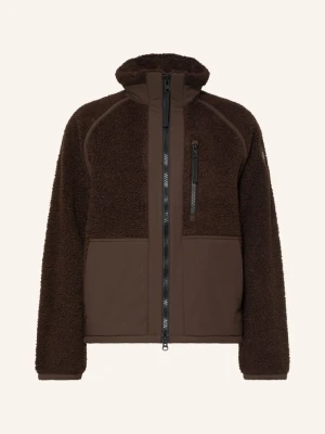 Canada Goose Kurtka Z Mieszanki Materiałów Z Futrem Teddy braun CIEMNOBRĄZOWY