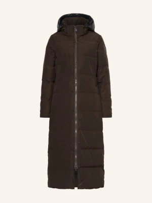 Canada Goose Płaszcz Puchowy Mystique Z Odpinanym Kapturem braun CIEMNOBRĄZOWY