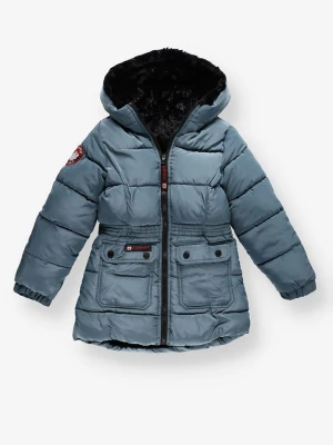 CANADA weather gear Dwustronny płaszcz zimowy w kolorze niebiesko-czarnym rozmiar: 122/128