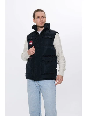 CANADA weather gear Kamizelka pikowana w kolorze czarnym rozmiar: L