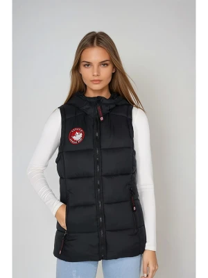 CANADA weather gear Kamizelka pikowana w kolorze czarnym rozmiar: M