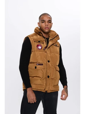 CANADA weather gear Kamizelka pikowana w kolorze jasnobrązowym rozmiar: XL