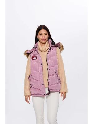 CANADA weather gear Kamizelka pikowana w kolorze jasnoróżowym rozmiar: L