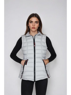 CANADA weather gear Kamizelka pikowana w kolorze szarym rozmiar: XL