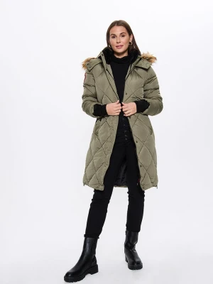 CANADA weather gear Płaszcz zimowy w kolorze khaki rozmiar: M