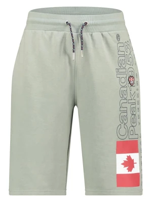 Canadian Peak Bermudy dresowe "Pogoeak" w kolorze oliwkowym rozmiar: S