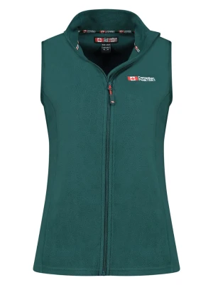 Canadian Peak Kamizelka polarowa "Vugeak" w kolorze zielonym rozmiar: XL