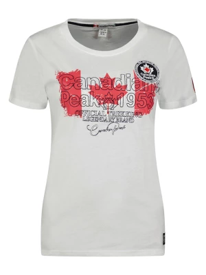 Canadian Peak Koszulka "Jarryeak" w kolorze białym rozmiar: M