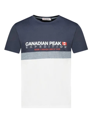 Canadian Peak Koszulka "Jdoubleak" w kolorze granatowo-szaro-białym rozmiar: L