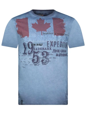 Canadian Peak Koszulka "Jeleganteak" w kolorze niebieskim rozmiar: XL