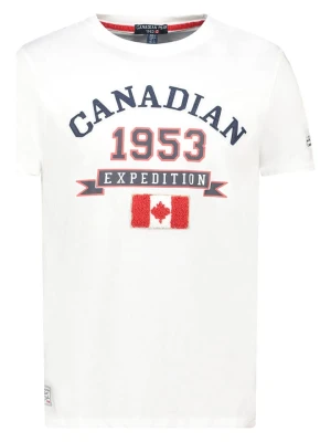 Canadian Peak Koszulka "Jollegioeak" w kolorze białym rozmiar: M
