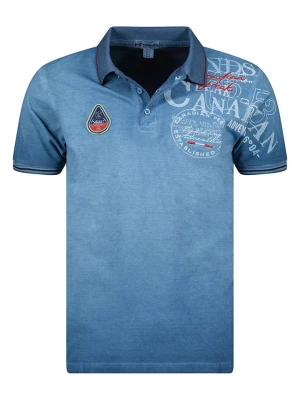 Canadian Peak Koszulka polo "Kadventureak" w kolorze niebieskim rozmiar: S