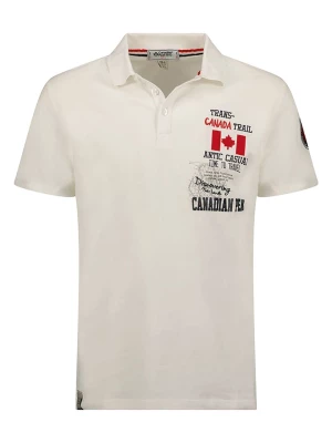 Canadian Peak Koszulka polo "Kantrail" w kolorze białym rozmiar: S