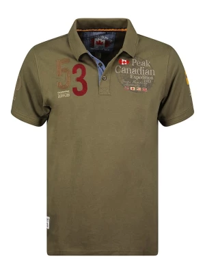 Canadian Peak Koszulka polo "Kelaneak" w kolorze khaki rozmiar: S